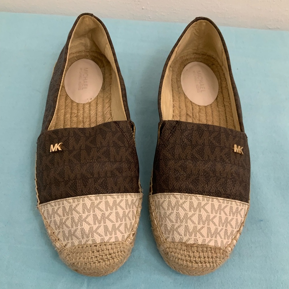 Michael Kors Brown and Tan Espadrilles size 6M 36M